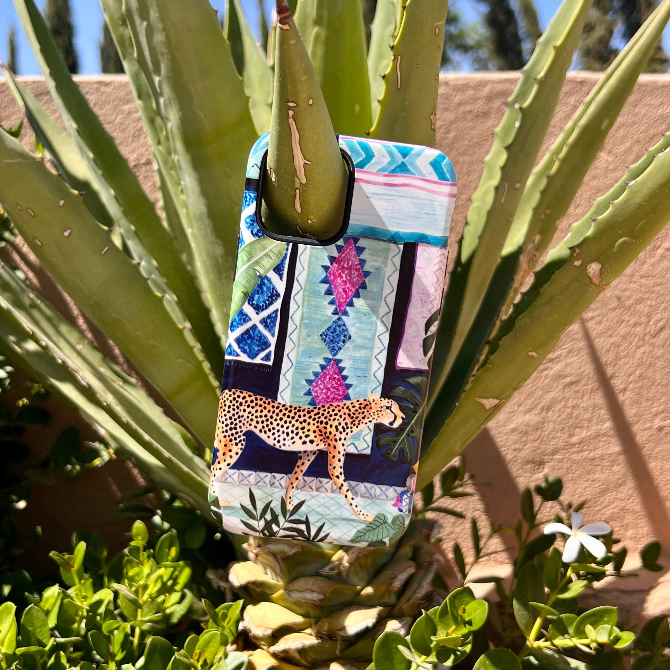 iPhone Tough Case - Morocco Cheetah By Bex Parkin Protective Layer