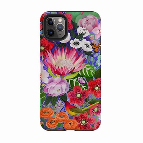 Protective Detailing iPhone Tough Case - Exotic Birds By Bex Parkin