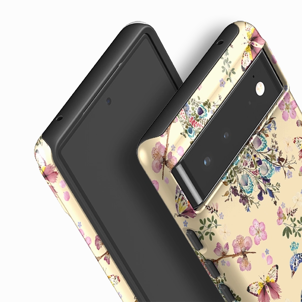 Google Tough Case -  Peacock and Cherry Blossoms Lilly By Helen Ahpornsiri Elegant Build