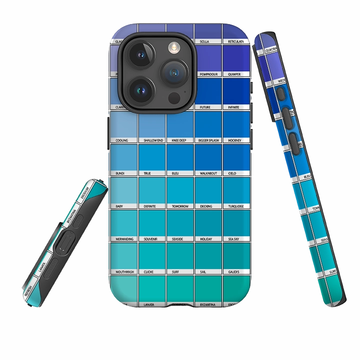 Comfort Shield daily protection iPhone Tough Case - Blue Chromology By Kitty Joseph