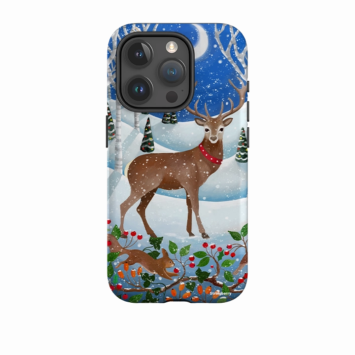 Soft Finish Texture iPhone Tough Case - Deer By Bex Parkin