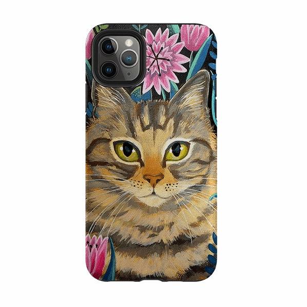iPhone Tough Case - Tabby Cat By Mary Stubberfield Full Coverage