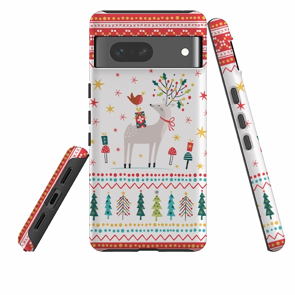 Luxury Look Comfort touch Google Tough Case - Deer and Robin By Ali Brookes