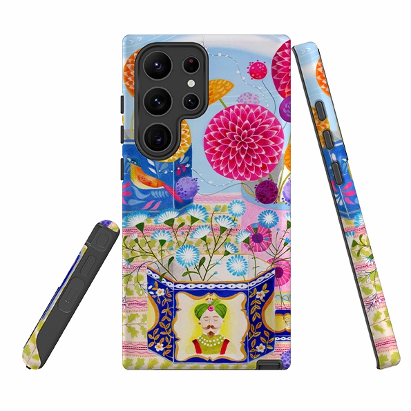 Hybrid Finish Texture Samsung Tough Case - Tea Caddies By Bex Parkin