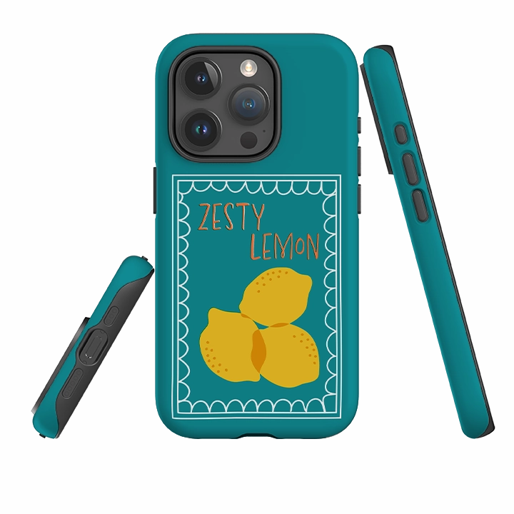 iPhone Case - Zesty Lemons Sleek Guard