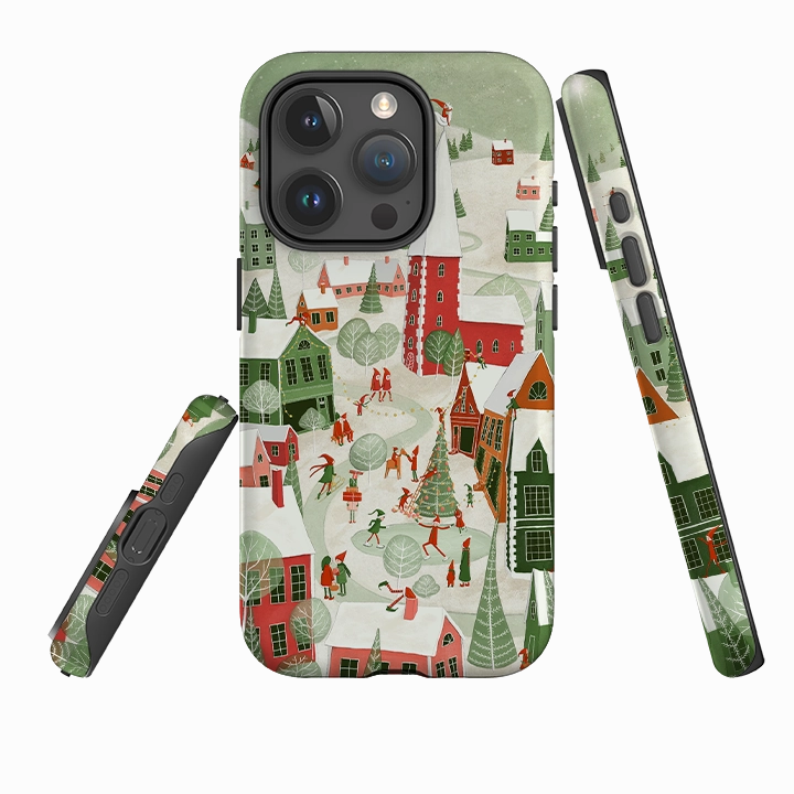 iPhone Tough Case - Christmas Town By Maja Lindberg Shock shield