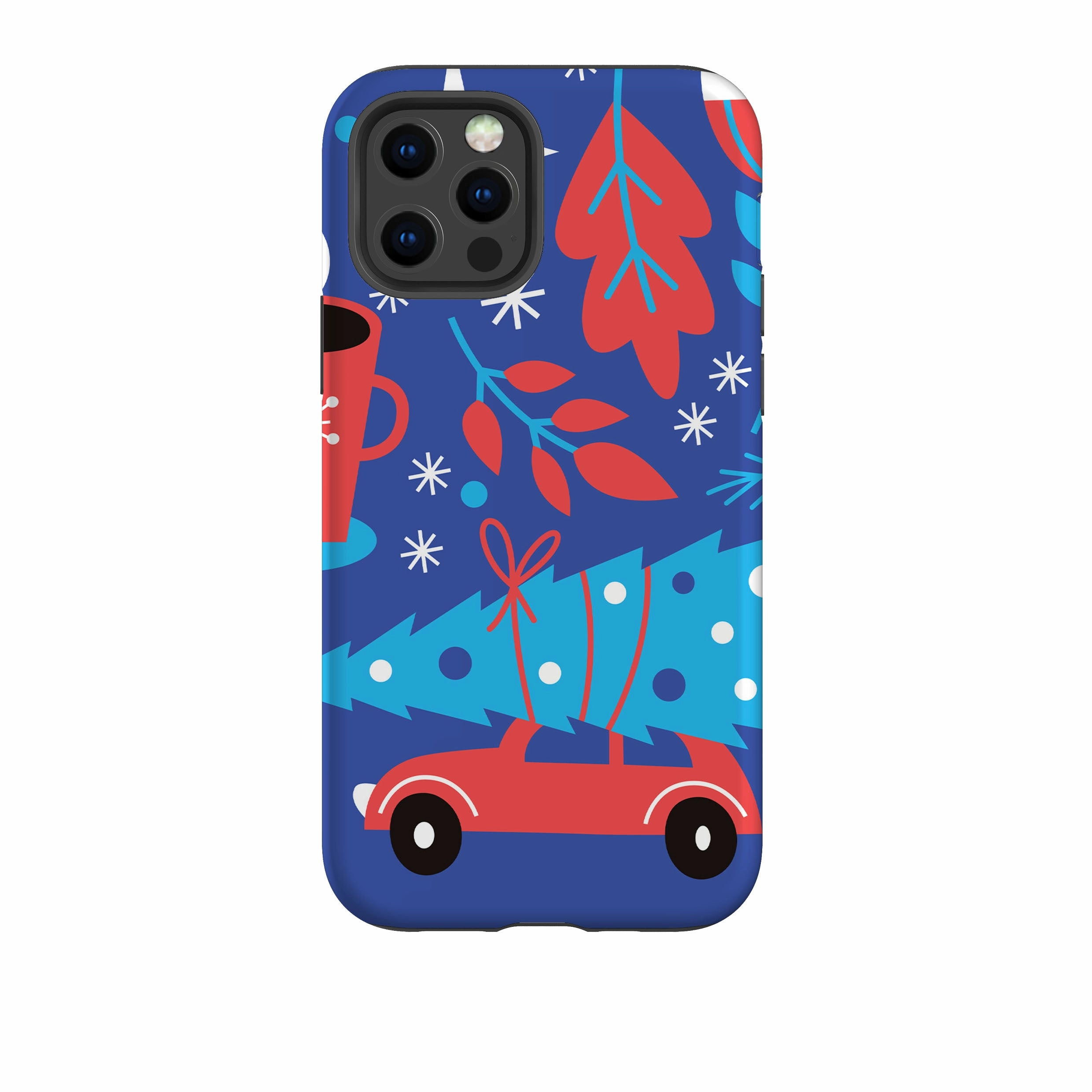 Classic Grip Soft Look Texture iPhone Tough Case - Driving Home