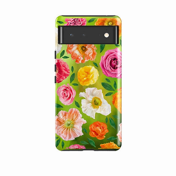 Google Tough Case -  Poppy Love Vivid colors Matte Look Finish