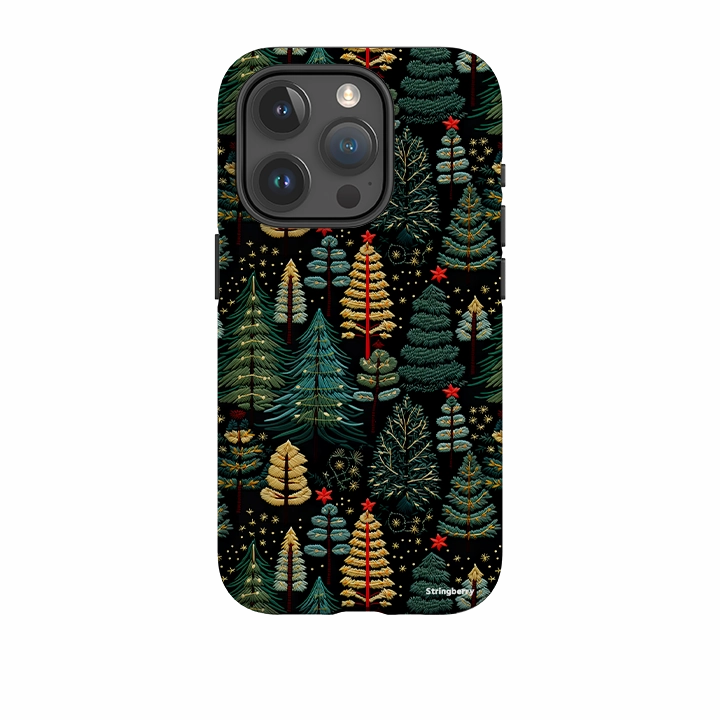 Hybrid Finish Texture iPhone Tough Case - Dark Winter