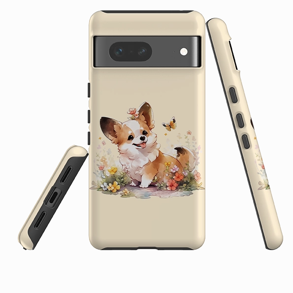 Flexible Texture Google Tough  Case - Cute Dog K
