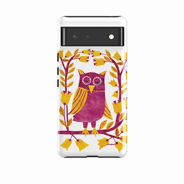 Google Tough Case -  Folk Owl By Tracey English Outdoor Travel Trendy Detailing