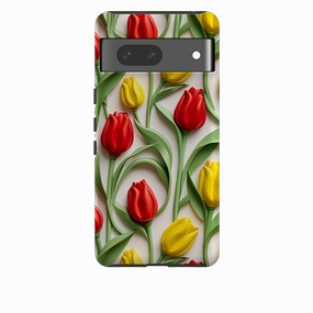 Trendy Aesthetic Durable Surface Design Google Tough  Case - Eindhoven Tulips
