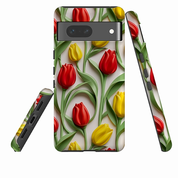 Soft Finish Texture Google Tough  Case - Eindhoven Tulips