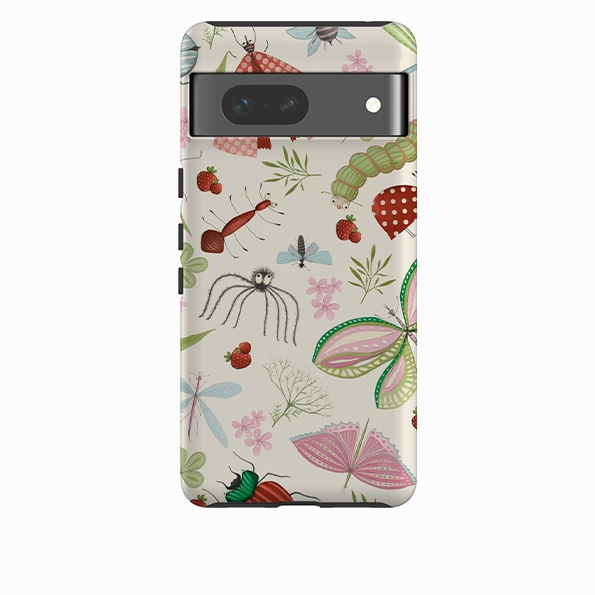 Google Tough Case -  Insects Pattern By Maja Lindberg Everyday Function Modern Grip Texture