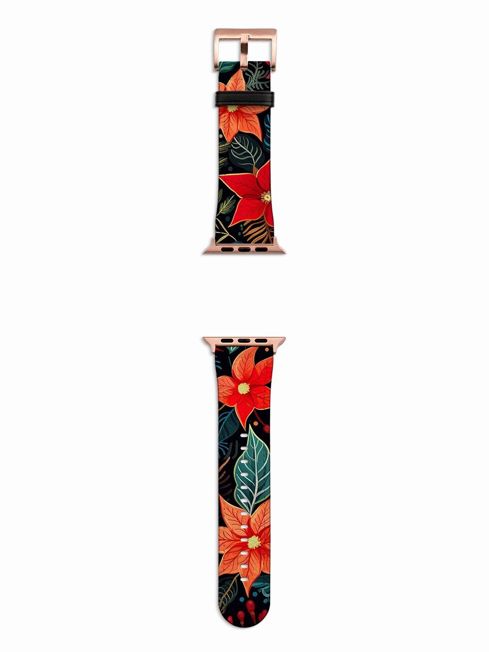 Modern Design Red Winter Floral