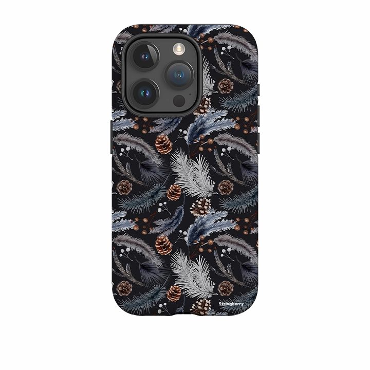 iPhone Tough Case - Florals For Winter Slim Profile