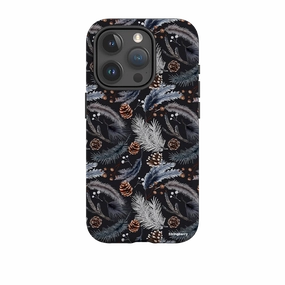 anti fingerprint Anti Shock iPhone Tough Case - Florals For Winter