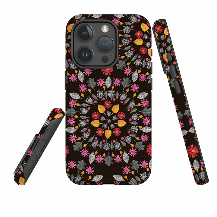 iPhone Tough Case - Autumn Mandala By Tracey English Durable Frame Minimal Finish
