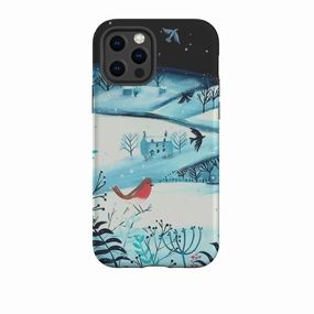 iPhone Tough Case - Winterscape-1 By Mary Stubberfield Luxury Finish Luxury Texture Finish