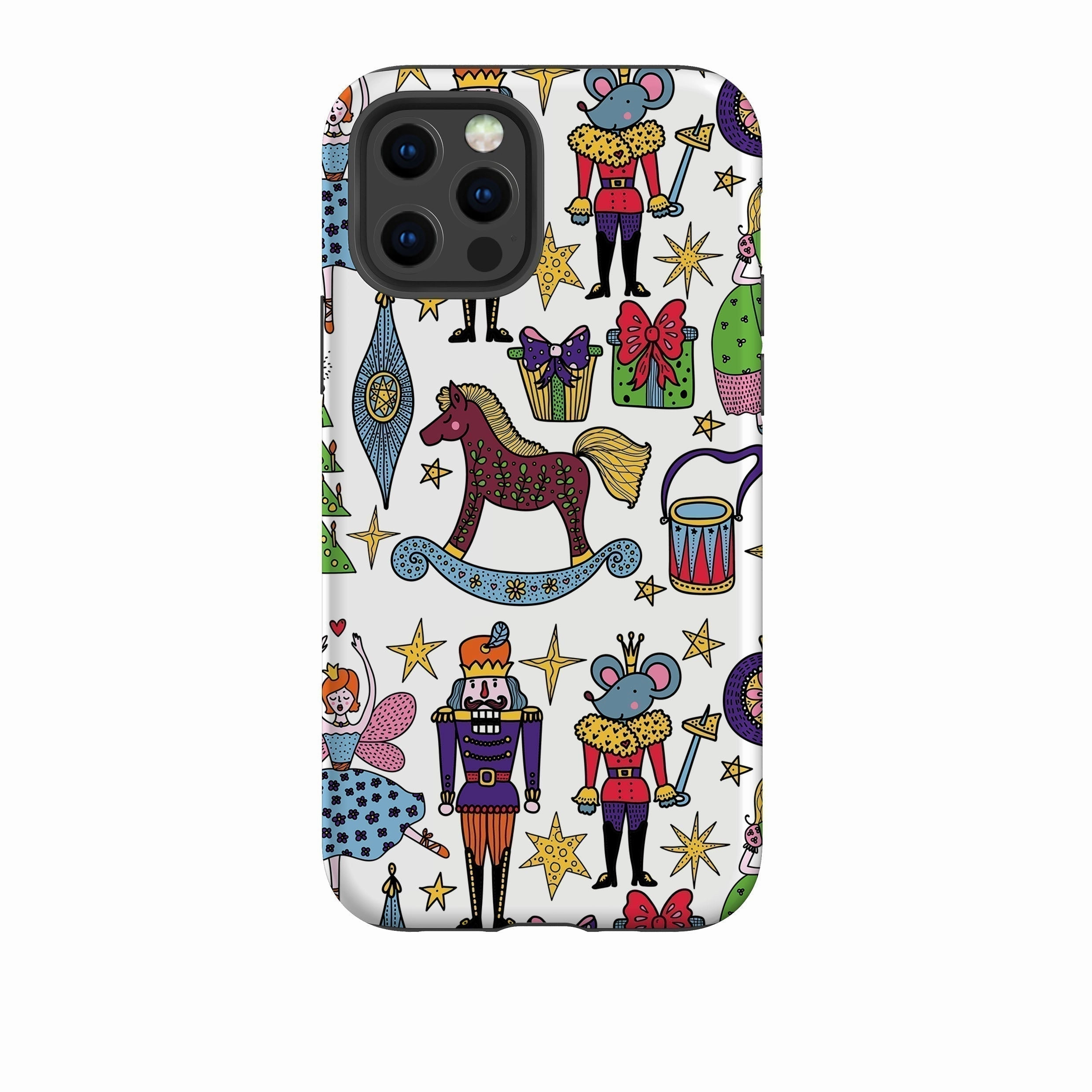 Wireless Charging Compatible iPhone Tough Case - Xmas Kitsch III
