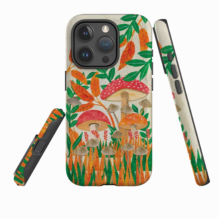 iPhone Tough Case - Mushroom Magic By Tracey English Hybrid Edge Finish High strength