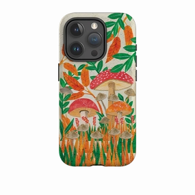 iPhone Tough Case - Mushroom Magic By Tracey English Colorful Design