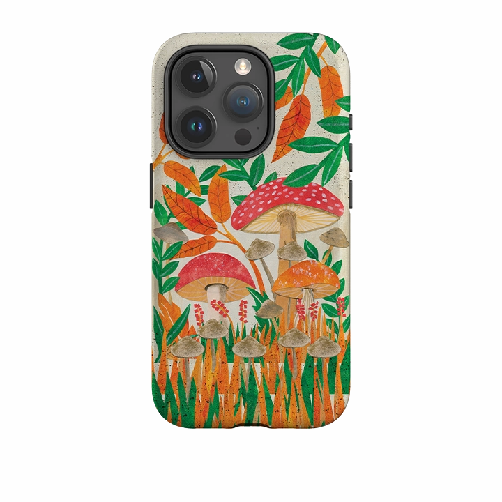 Light Finish iPhone Tough Case - Mushroom Magic By Tracey English