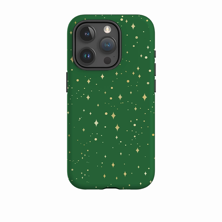 iPhone Tough Case - Green Cosmos Premium Edge Design