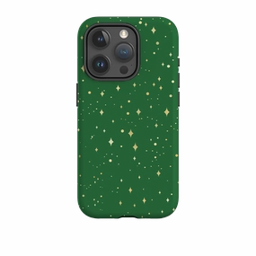 iPhone Tough Case - Green Cosmos Premium Edge Design