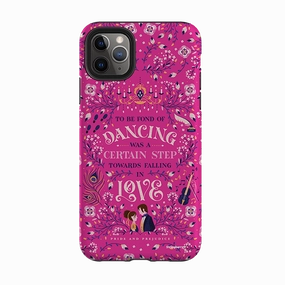 Minimal Finish Classic Grip iPhone Tough Case - Pride And Prejudice Pink By Jenny Zemanek