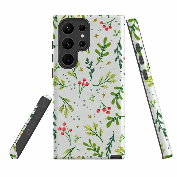 Samsung Tough Case - Christmas Stars By Katherine Quinn Soft Finish
