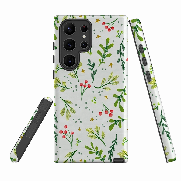 Durable Grip Samsung Tough Case - Christmas Stars By Katherine Quinn