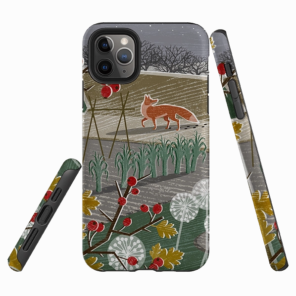 Slim Texture iPhone Tough Case - Night Fox 2 By Liane Payne