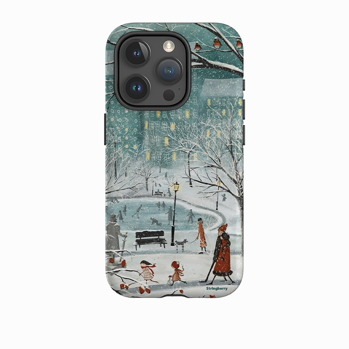 Smooth Look Texture iPhone Tough Case - Walk In The Park By Maja Lindberg