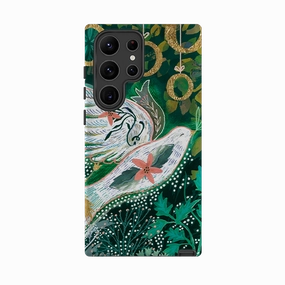 Samsung Tough Case - Gold Rings By Emma Frances Grant Flexible Texture