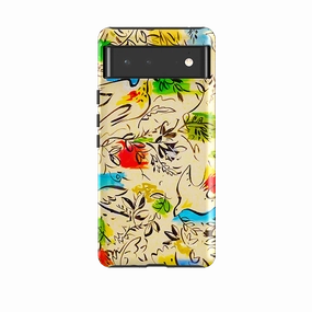 Modern Grip Design Bold Look Google Tough Case -  Birds Flying By Sarah Campbell