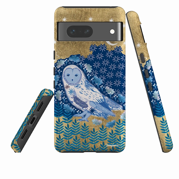 Google Tough Case -  Owl By Emma Frances Grant Resistant Layer Office Accessory