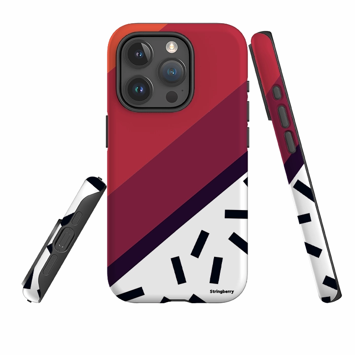 Bold Look Clear Pattern iPhone Tough Case - Fresno Chroma
