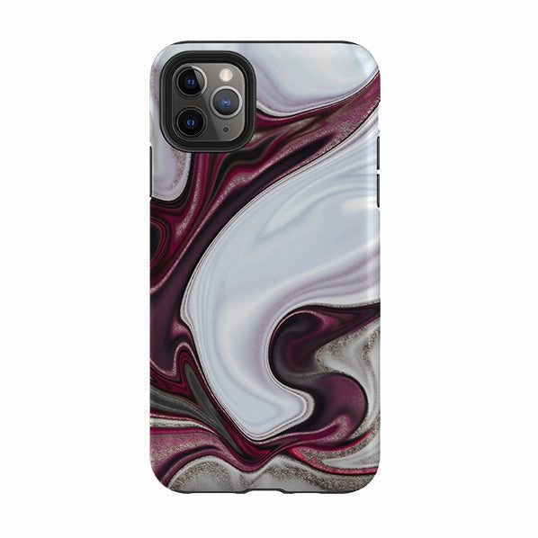 Minimalist Aesthetic Sleek Appearance iPhone Tough Case - Regal (case does not glitter)