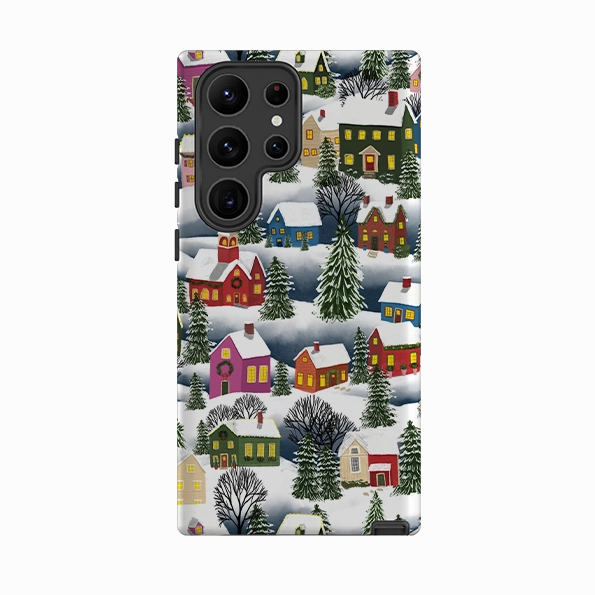 Samsung Tough Case - Advent Street Town By Abby Jacobs Handcrafted Design Professional Style