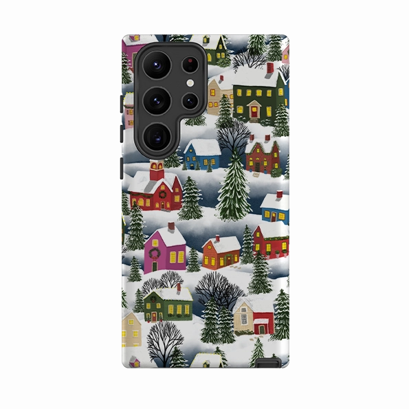 Samsung Tough Case - Advent Street Town By Abby Jacobs High Durability