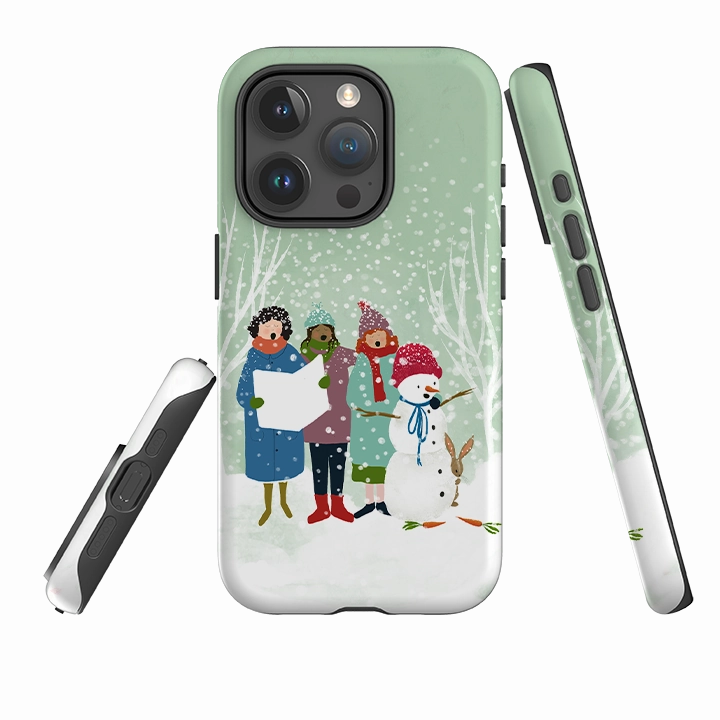 Easy Removal Matte Guard iPhone Tough Case - Card Singers 3 By Katherine Quinn