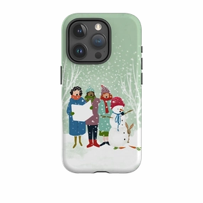 Cushioned Edge iPhone Tough Case - Card Singers 3 By Katherine Quinn