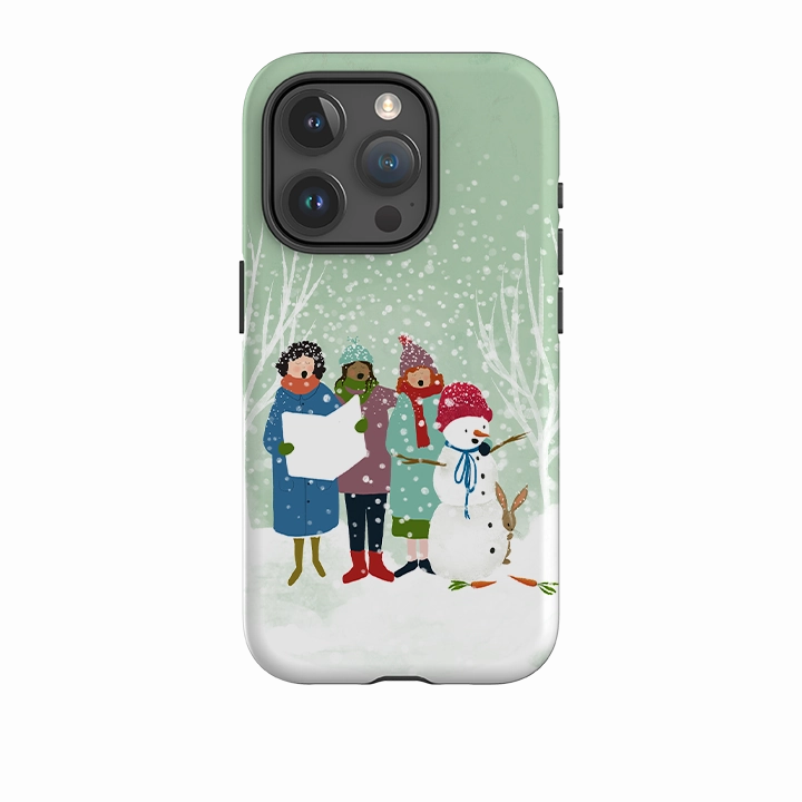 Cushioned Edge iPhone Tough Case - Card Singers 3 By Katherine Quinn
