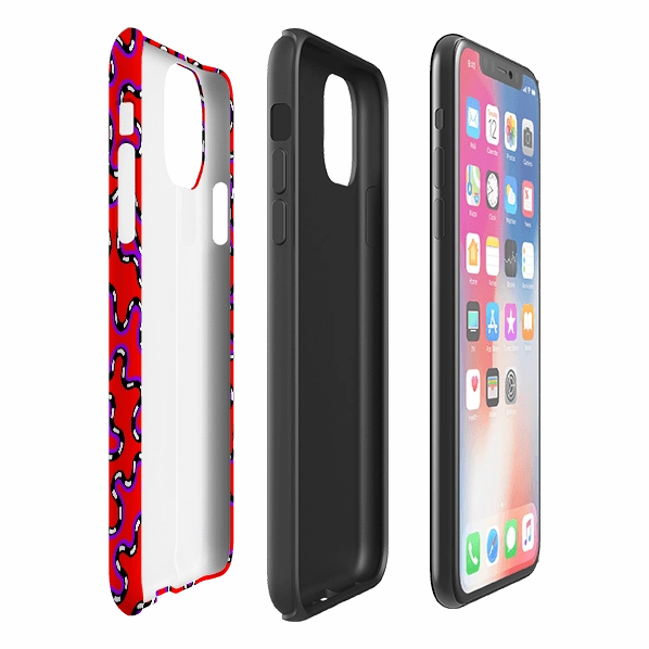 iPhone Tough Case - Vermicular By Cressida Bell Travel Companion Light Finish