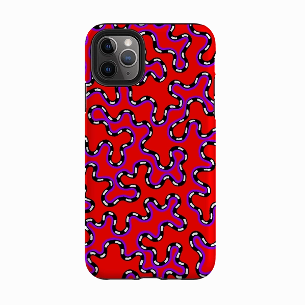 Hybrid Build Texture iPhone Tough Case - Vermicular By Cressida Bell