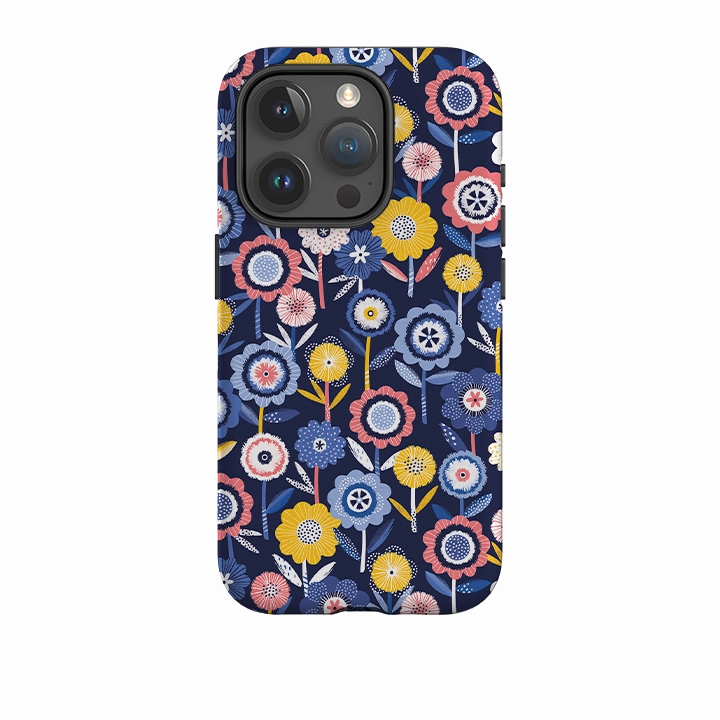 Stylish Choice Textured Grip iPhone Tough Case - Summer Garden II By Ali Brookes
