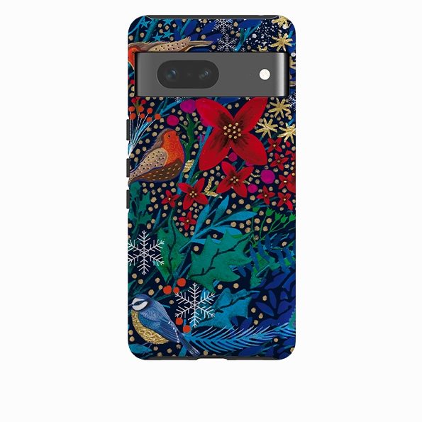 Smooth Detail Modern Edge Google Tough Case - Xmas Robin II By Emma Frances Grant