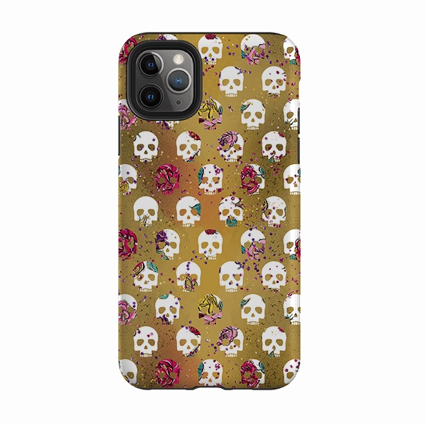 Polished Finish Texture Gloss Surface Layer iPhone Tough Case - G Skull