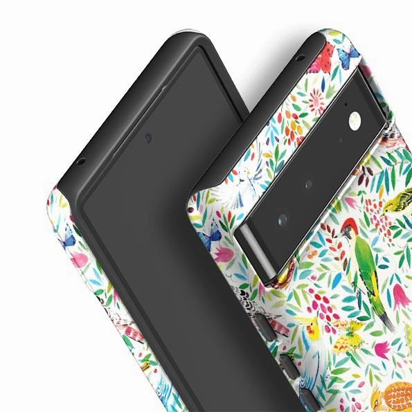 Rugged Surface Build Casual Design Google Tough Case -  Bird Garden By Sarah Campbell